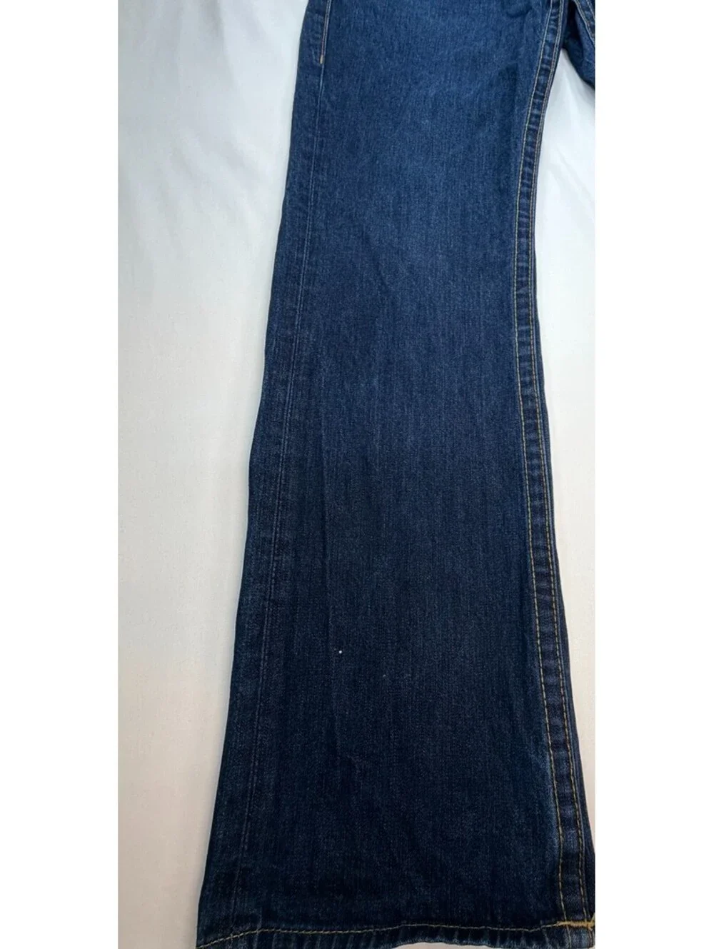 True Religion Men's Jeans Straight Denim Mid Rise 5 Pocket Solid Size 36 Blue